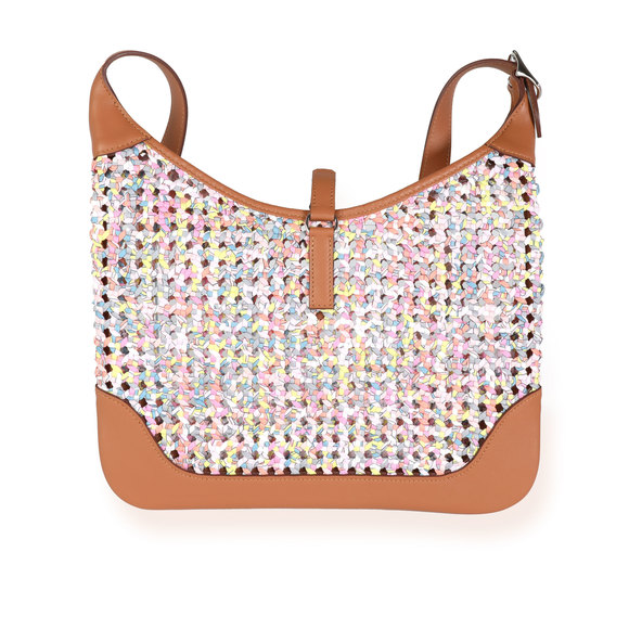 Hermès Multicolor Rose Sakura Gold Swift Faubourg Rainbow Silky Trim 31 PHW - Picture 2 of 5